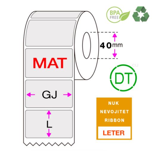 Picture of ETIKETA TERMIKE 90MM (GJ) X 30MM (L)